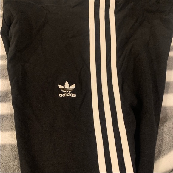 ADIDAS LEGGINGS TREFOIL BLACK/WHITE LEGGINGS - Picture 11 of 14